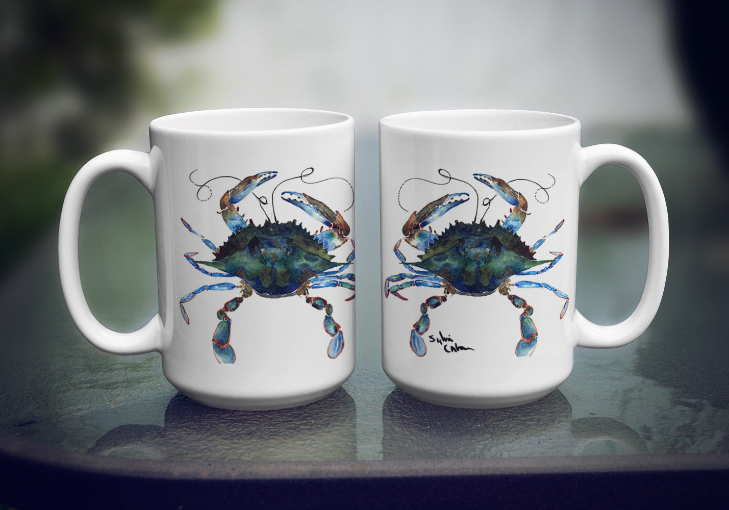 Male Blue Crab Coffee Mug 15 oz