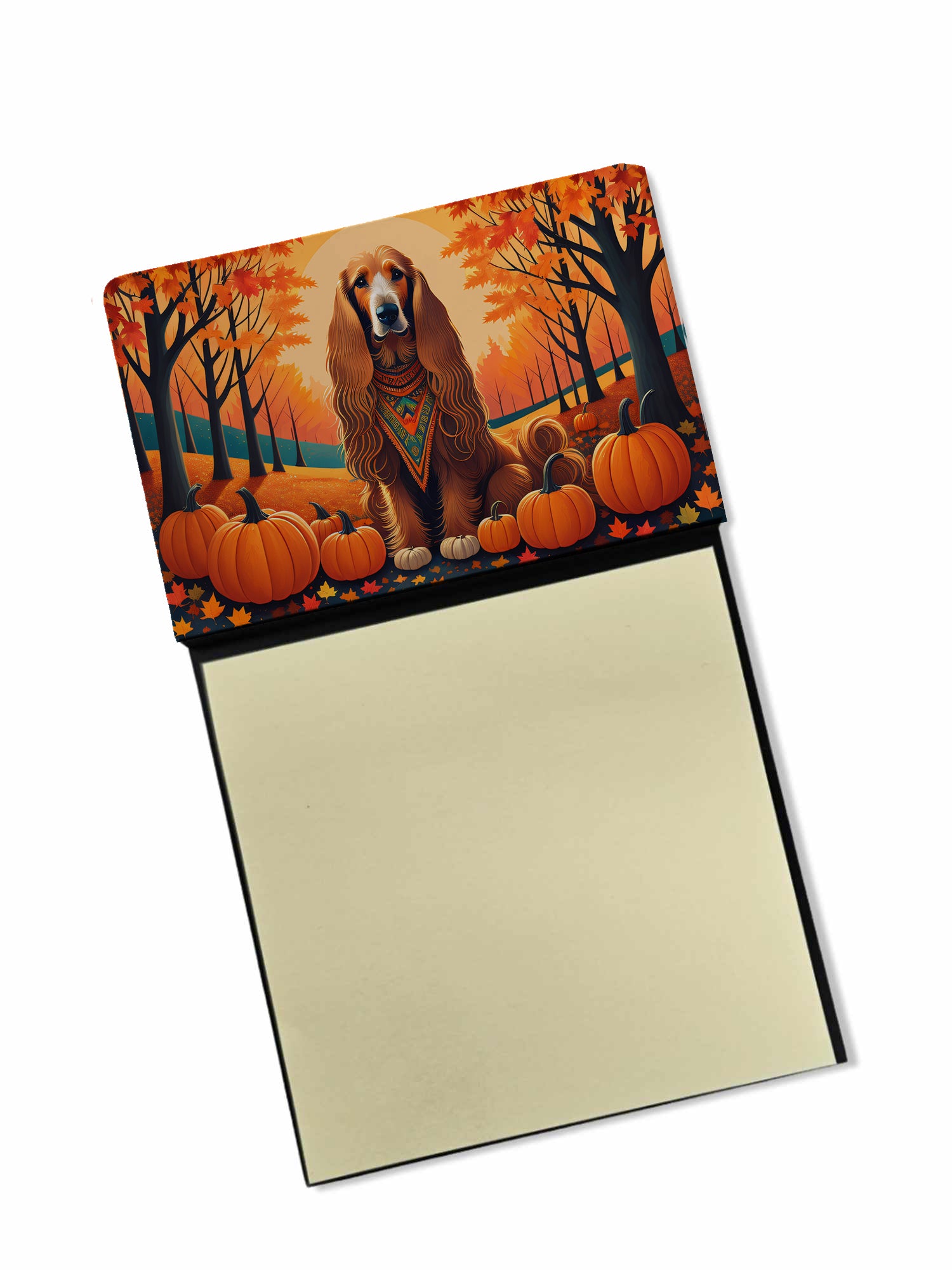 Buy this Afghan Hound Fall Sticky Note Holder