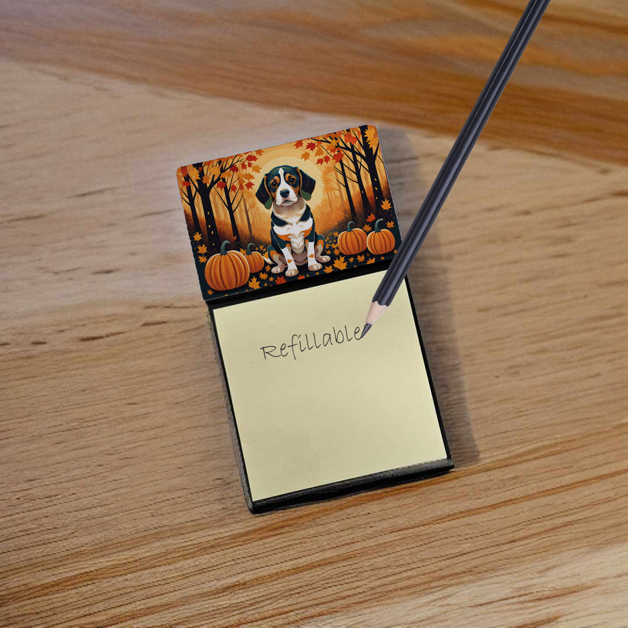 Buy this Beagle Fall Sticky Note Holder