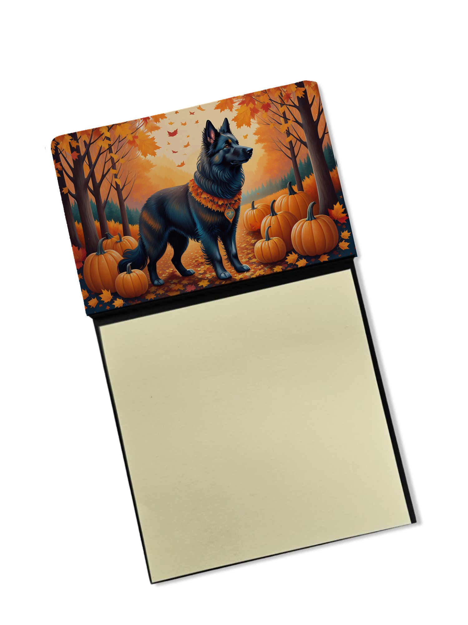 Buy this Belgian Sheepdog Fall Sticky Note Holder