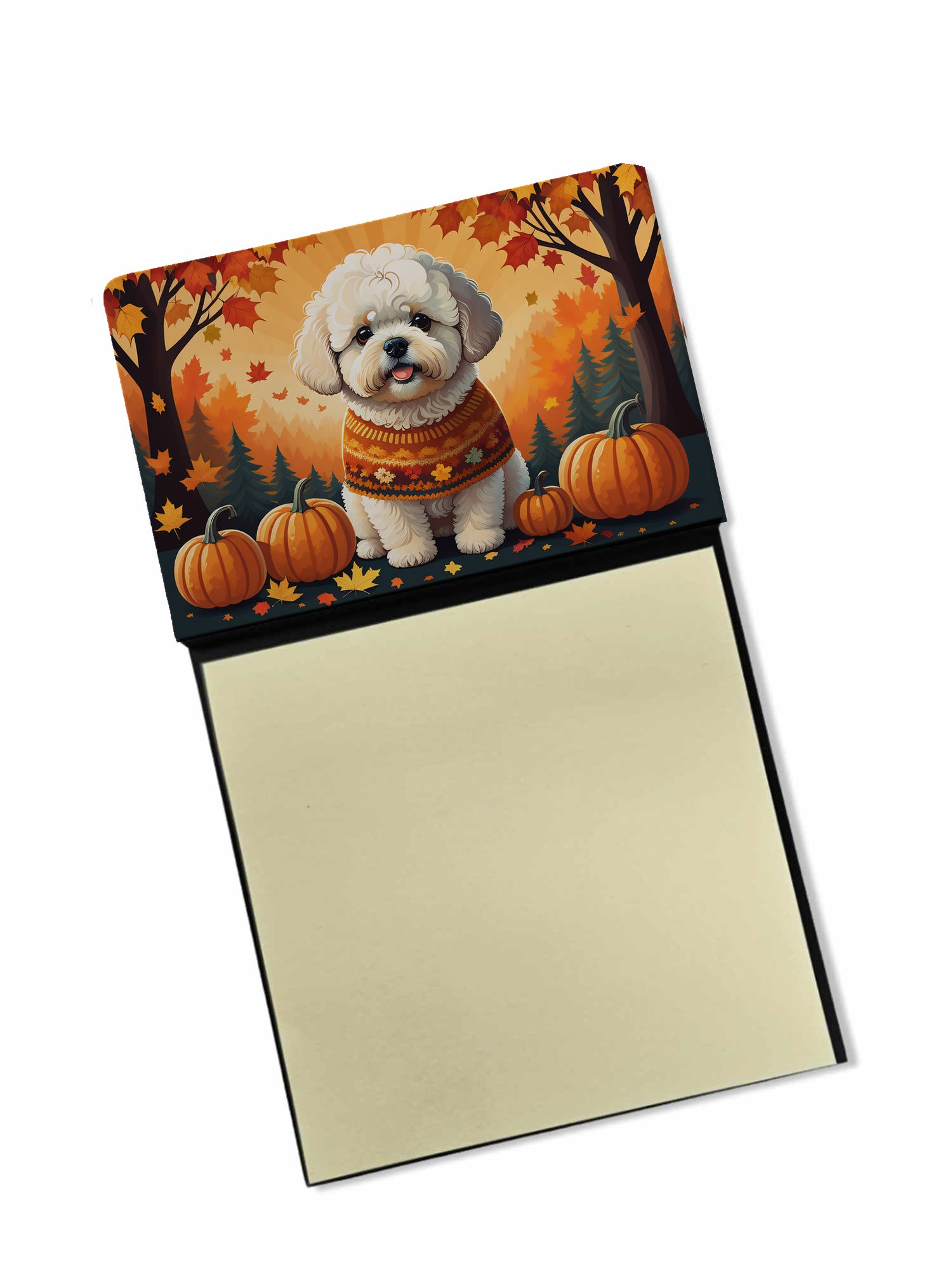 Buy this Bichon Frise Fall Sticky Note Holder
