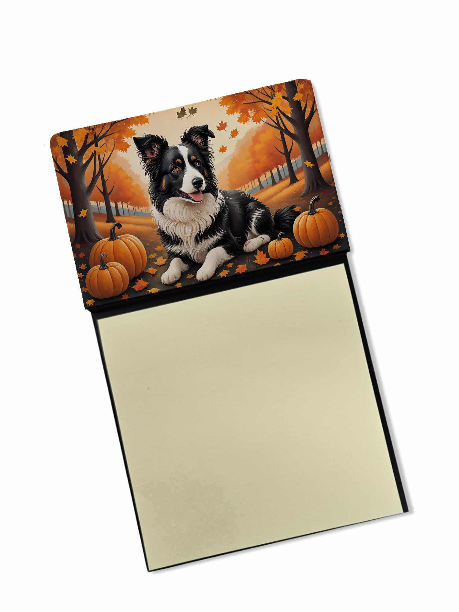 Buy this Border Collie Fall Sticky Note Holder