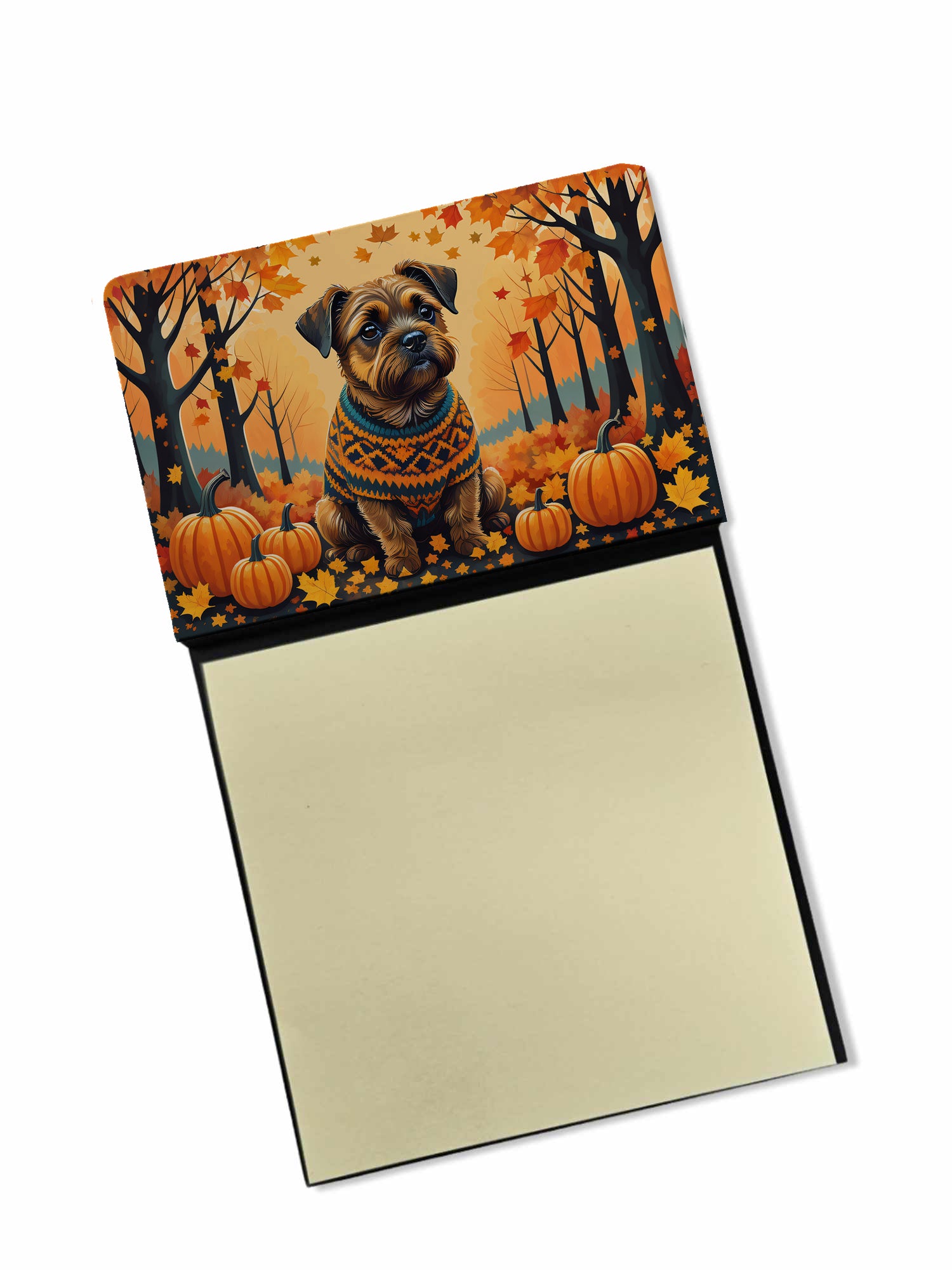 Buy this Border Terrier Fall Sticky Note Holder