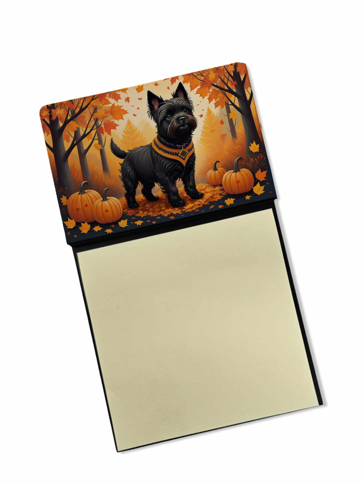 Buy this Black Cairn Terrier Fall Sticky Note Holder