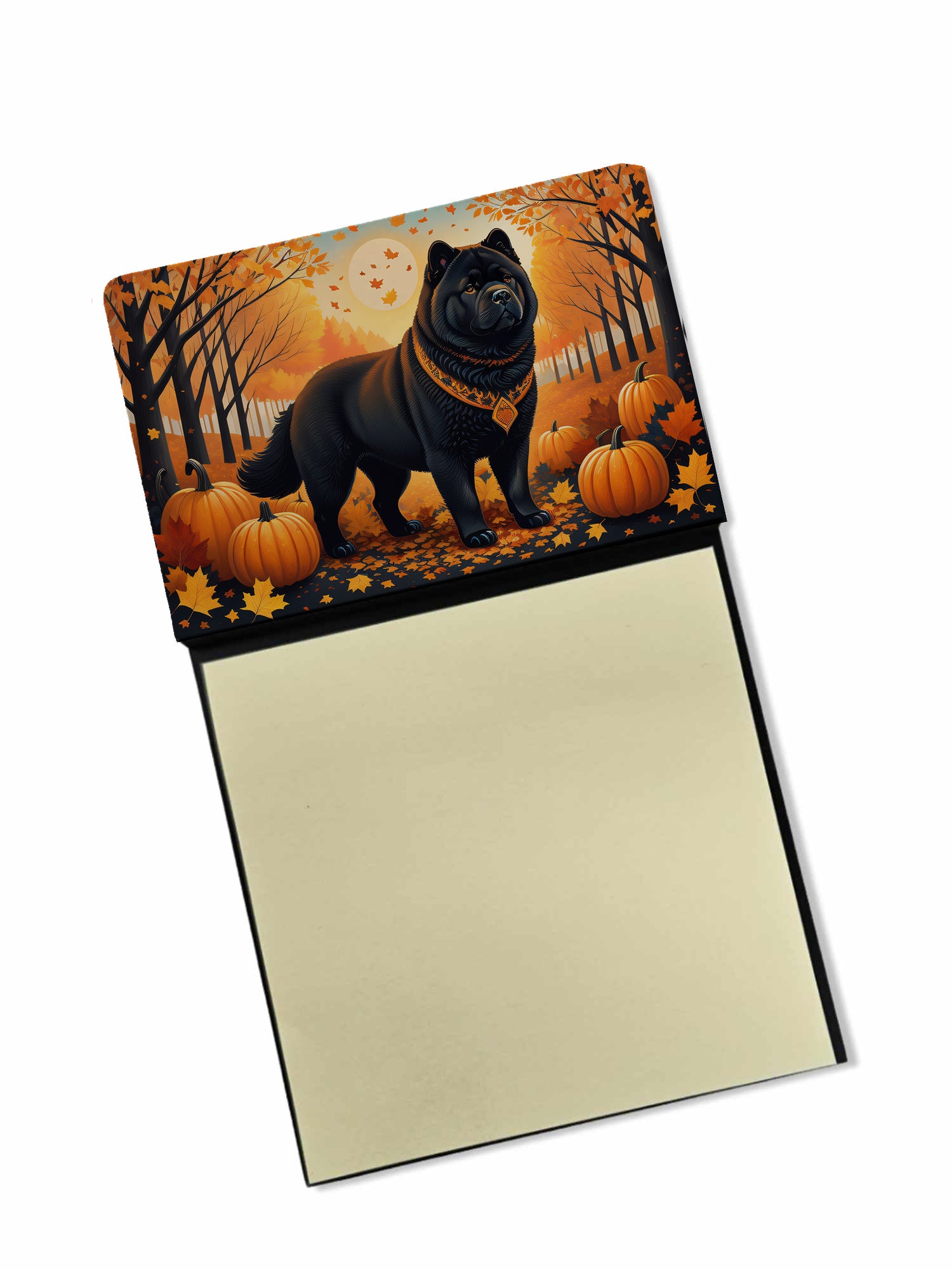 Buy this Black Chow Chow Fall Sticky Note Holder