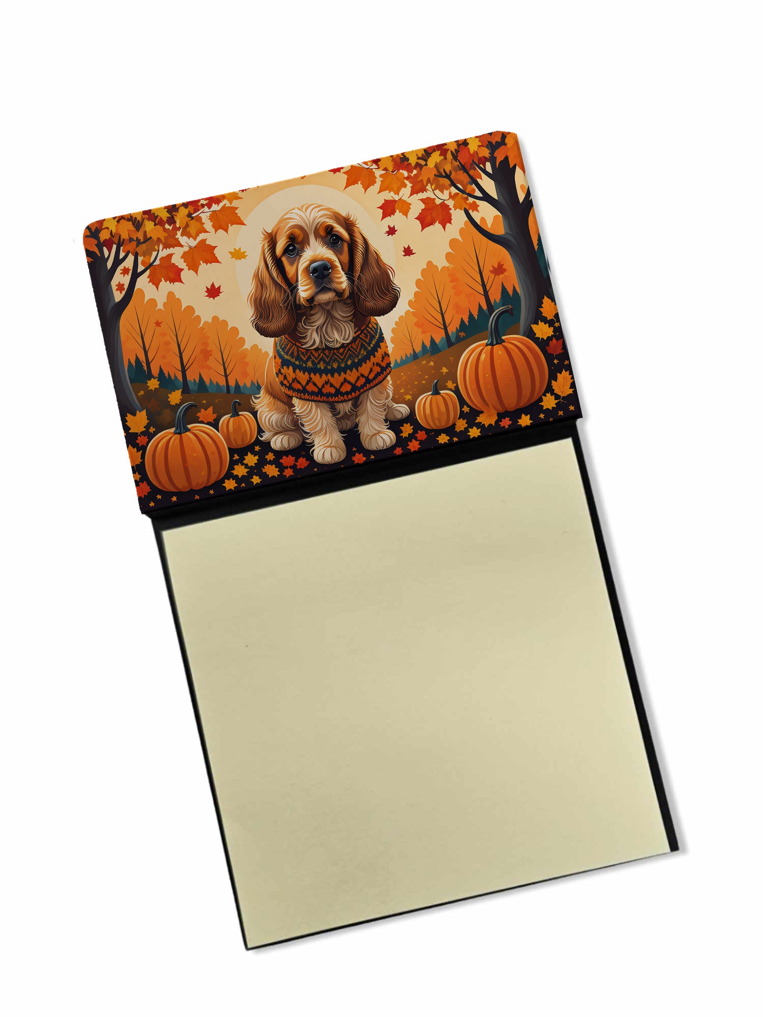 Buy this Cocker Spaniel Fall Sticky Note Holder