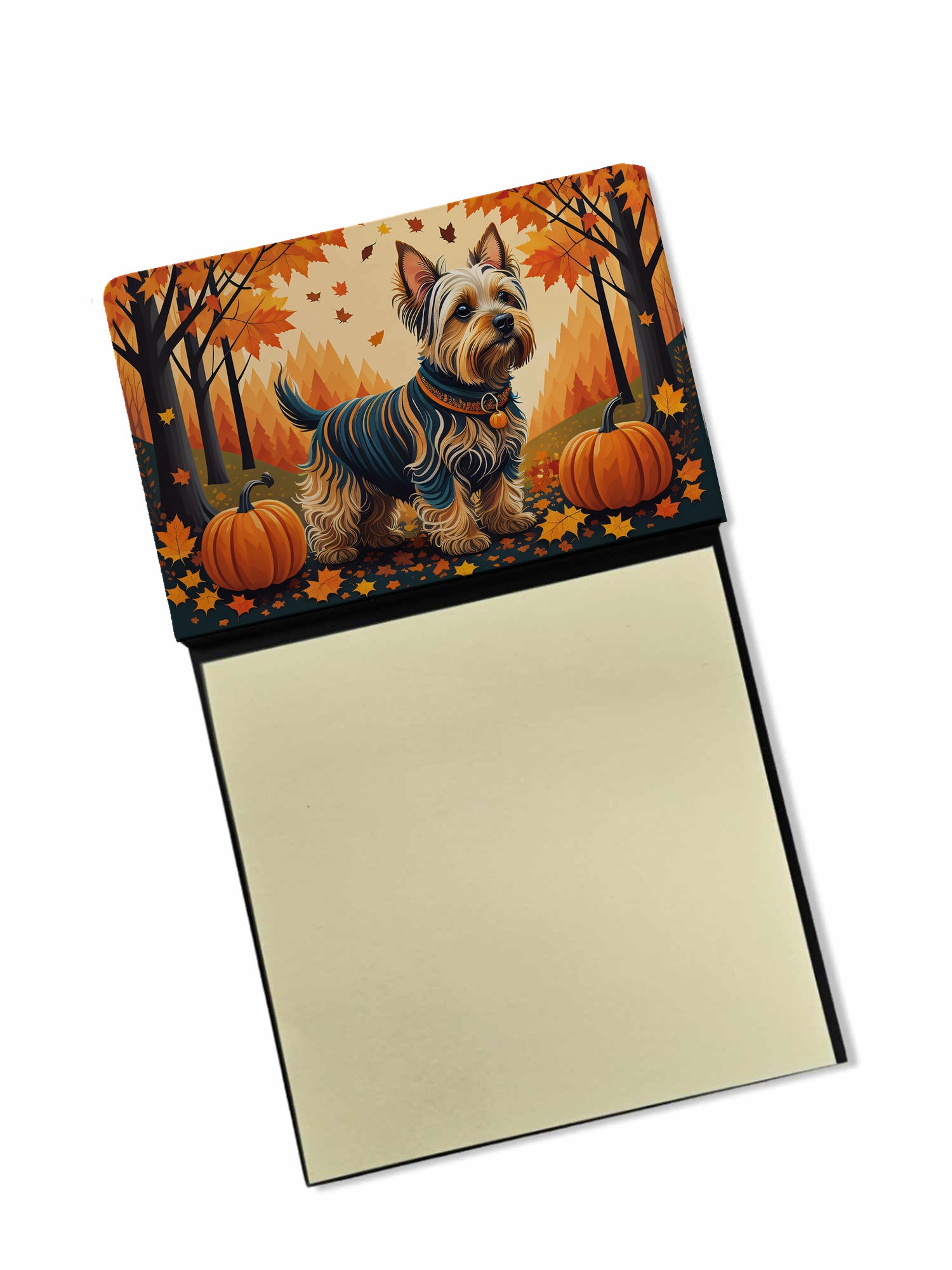 Buy this Silky Terrier Fall Sticky Note Holder