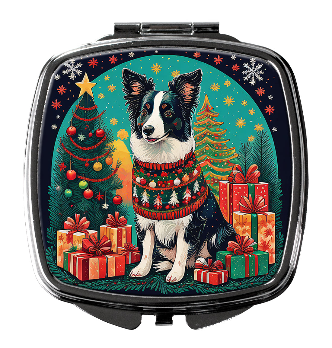 Buy this Border Collie Christmas Compact Mirror