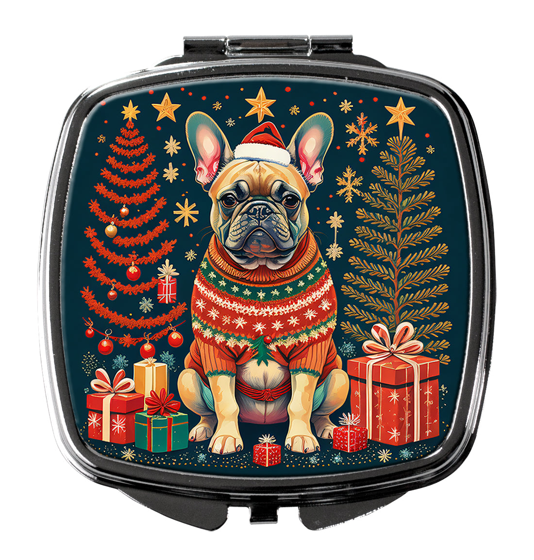 Buy this Fawn French Bulldog Christmas Compact Mirror