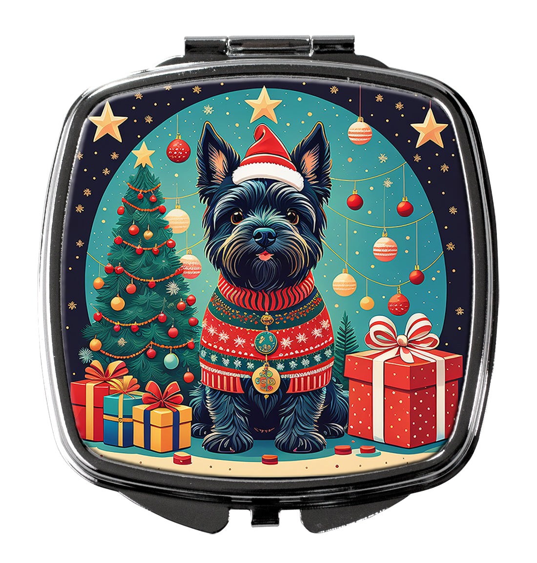Buy this Scottish Terrier Christmas Compact Mirror