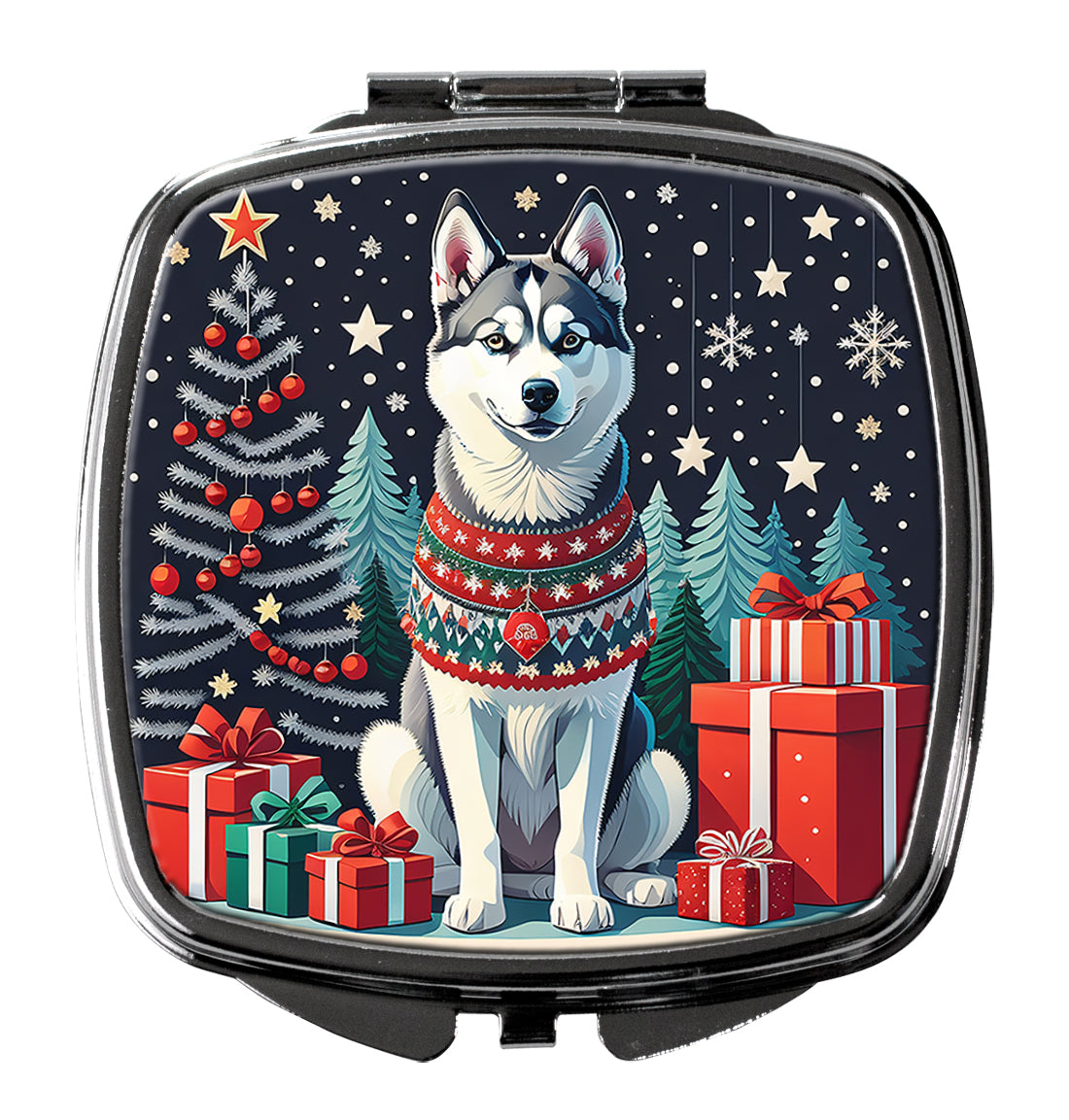 Buy this Siberian Husky Christmas Compact Mirror