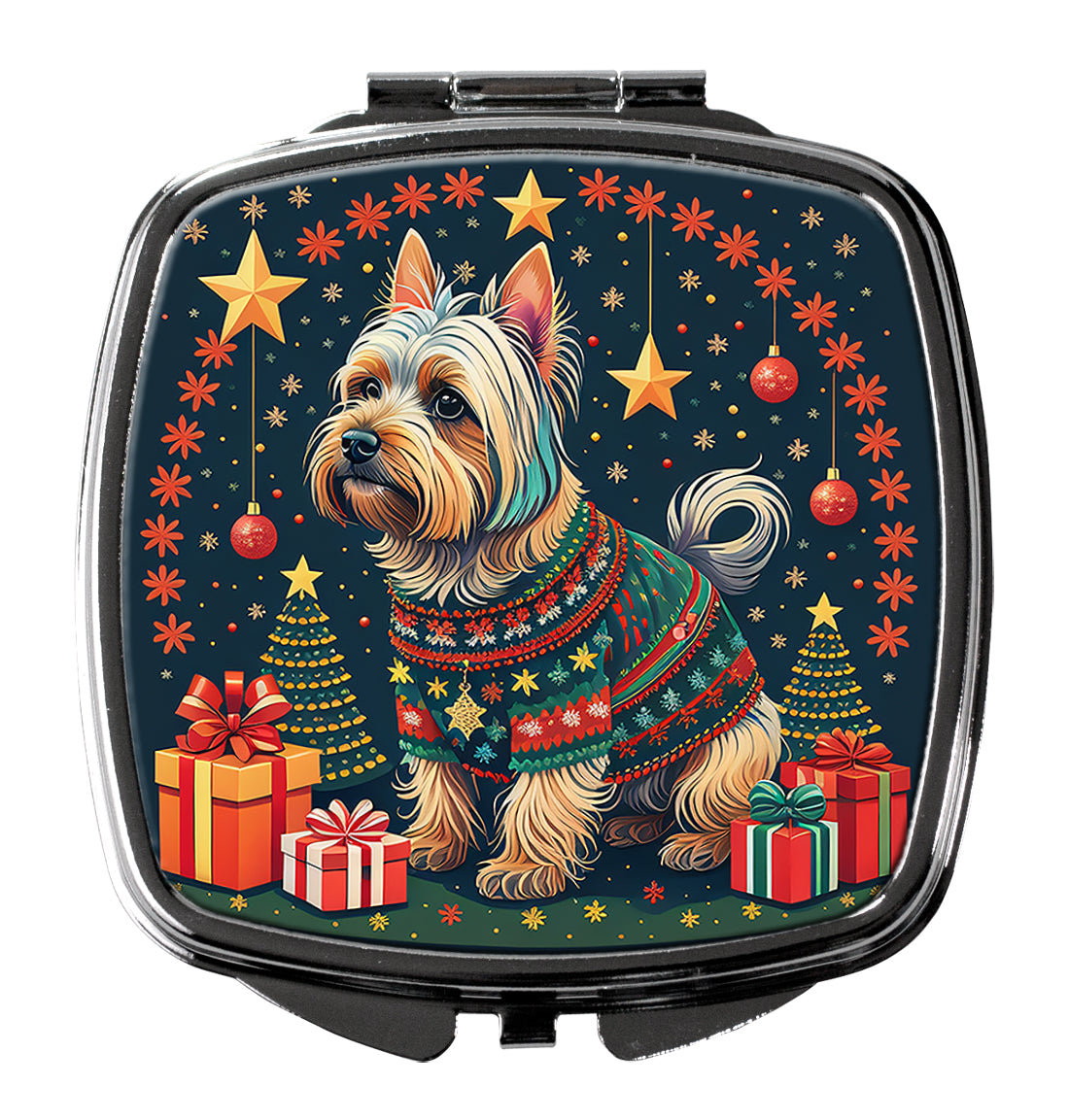 Buy this Silky Terrier Christmas Compact Mirror