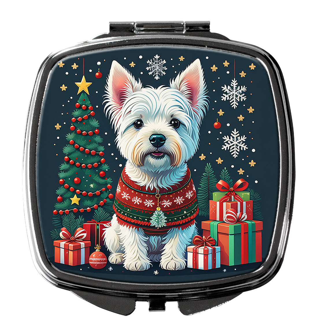 Buy this Westie Christmas Compact Mirror