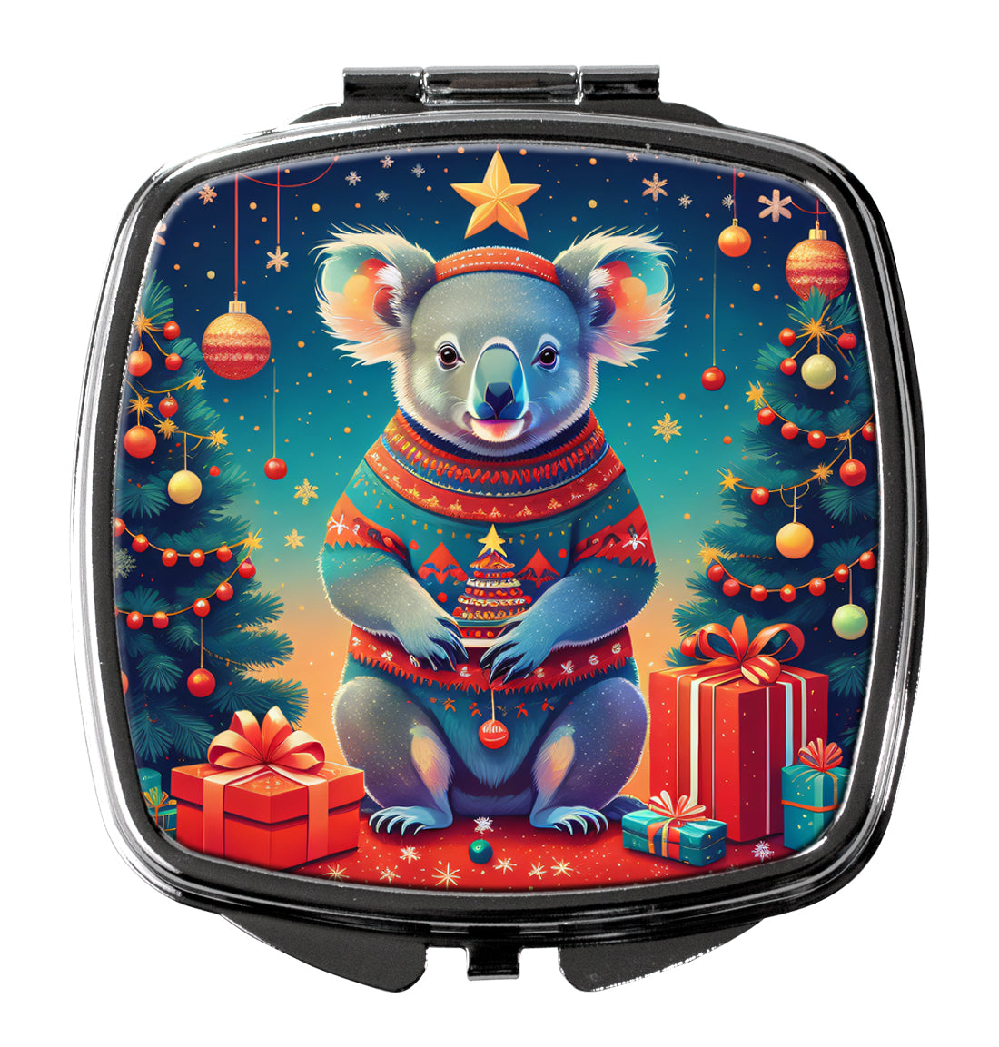 Buy this Koala Christmas Compact Mirror