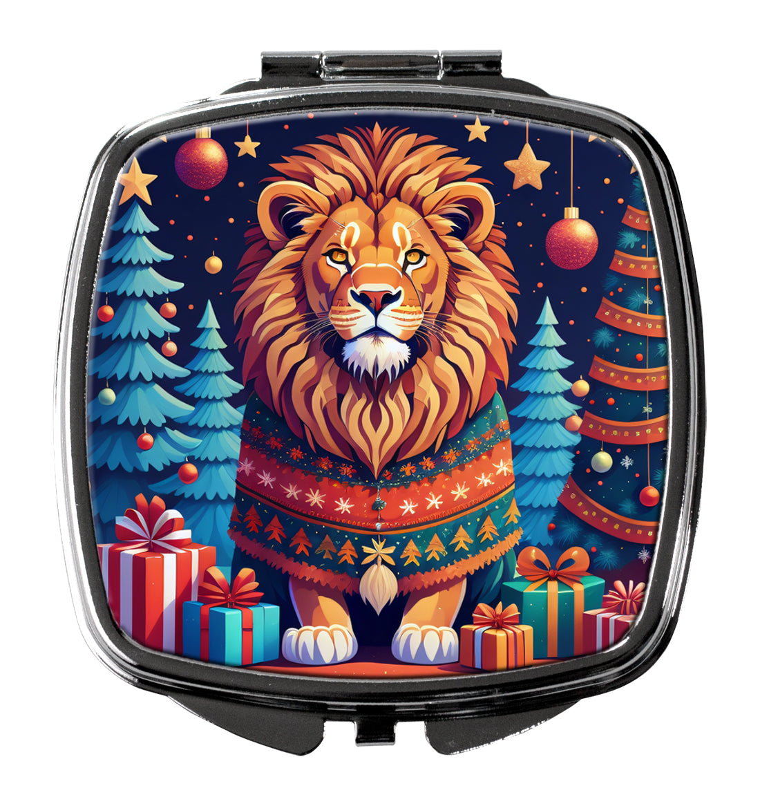 Buy this Lion Christmas Compact Mirror