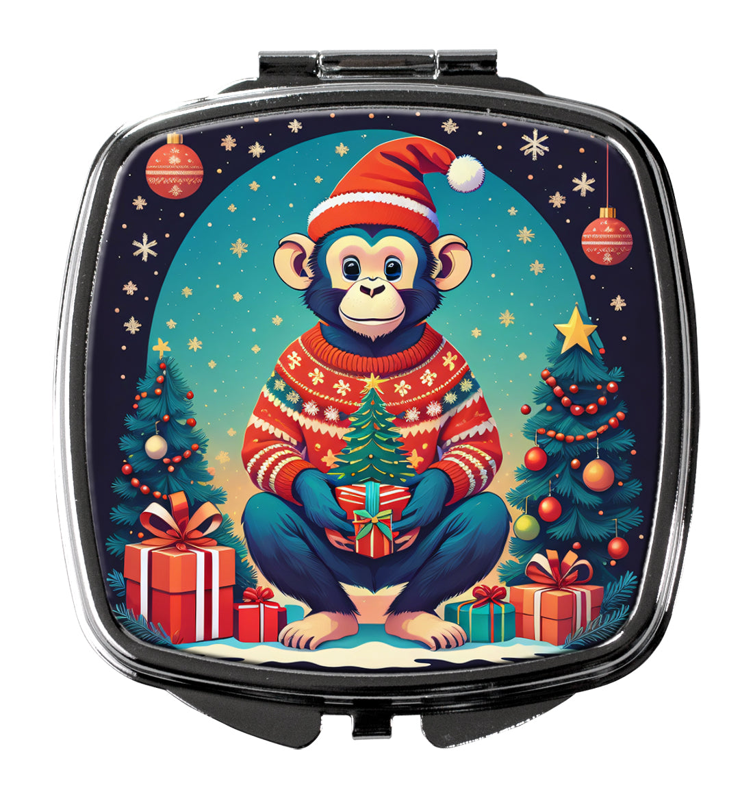 Buy this Monkey Christmas Compact Mirror