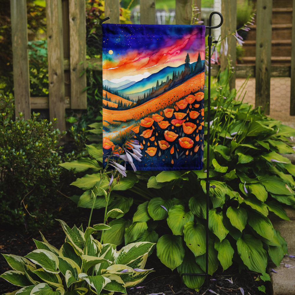 Buy this California Poppies in Color Garden Flag