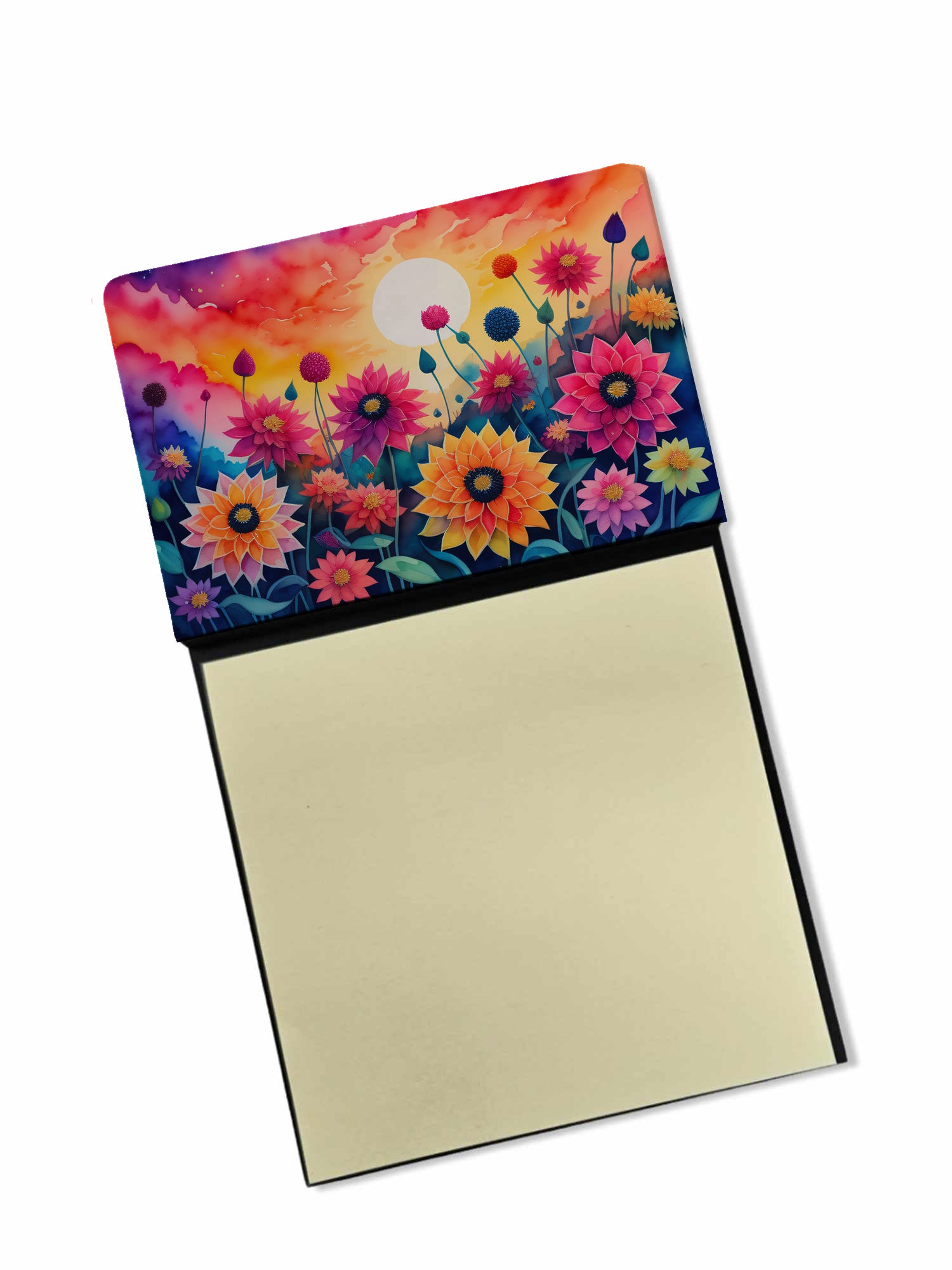 Buy this Dahlias in Color Sticky Note Holder
