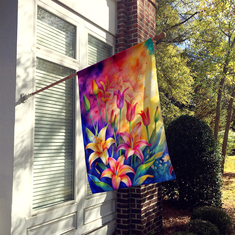 Buy this Lilies in Color House Flag