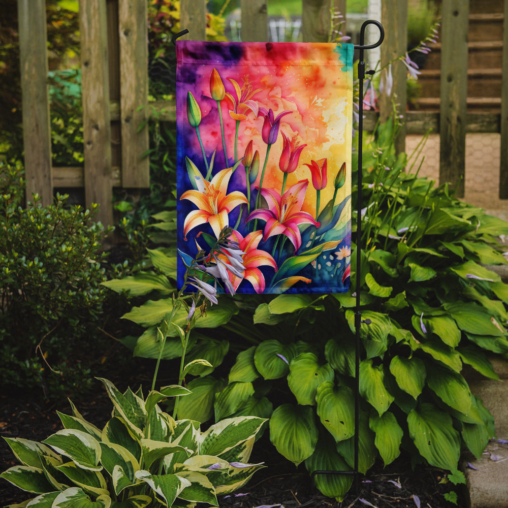 Lilies in Color Garden Flag
