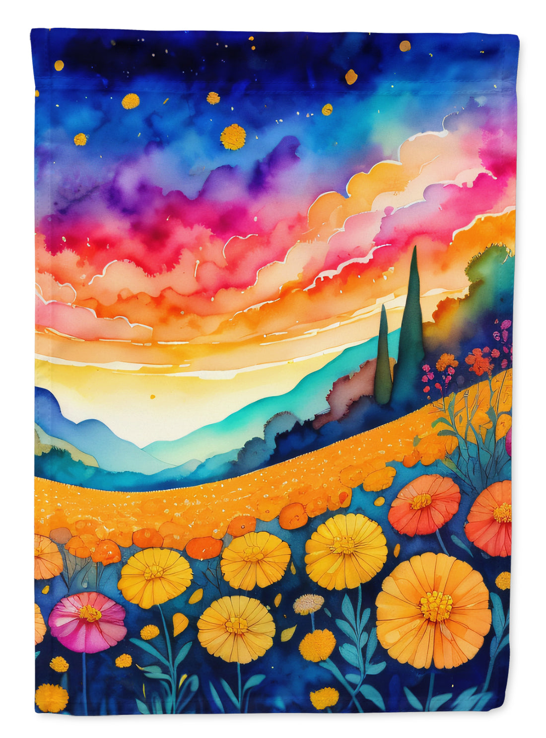 Buy this Marigolds in Color Garden Flag