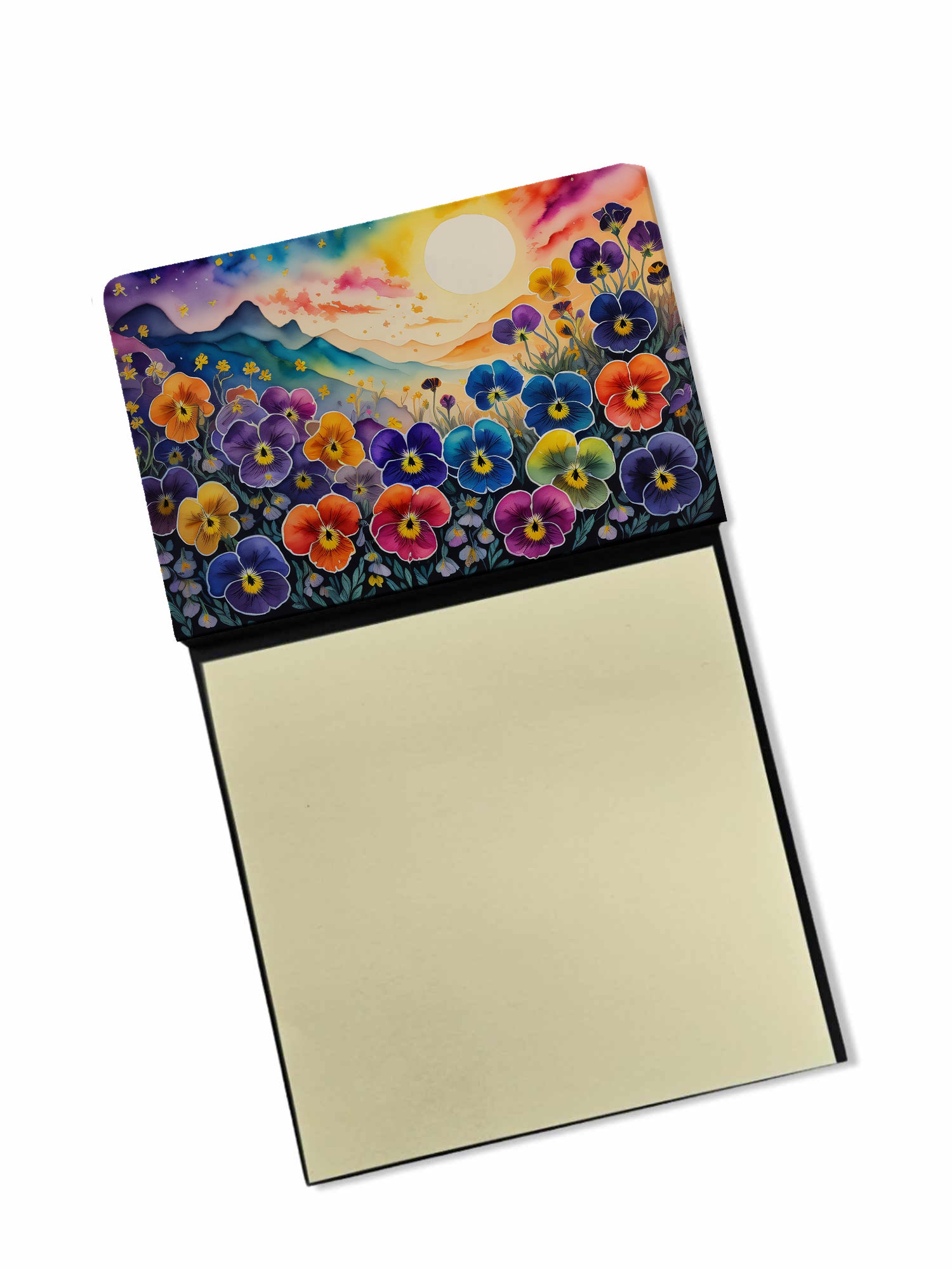 Buy this Pansies in Color Sticky Note Holder