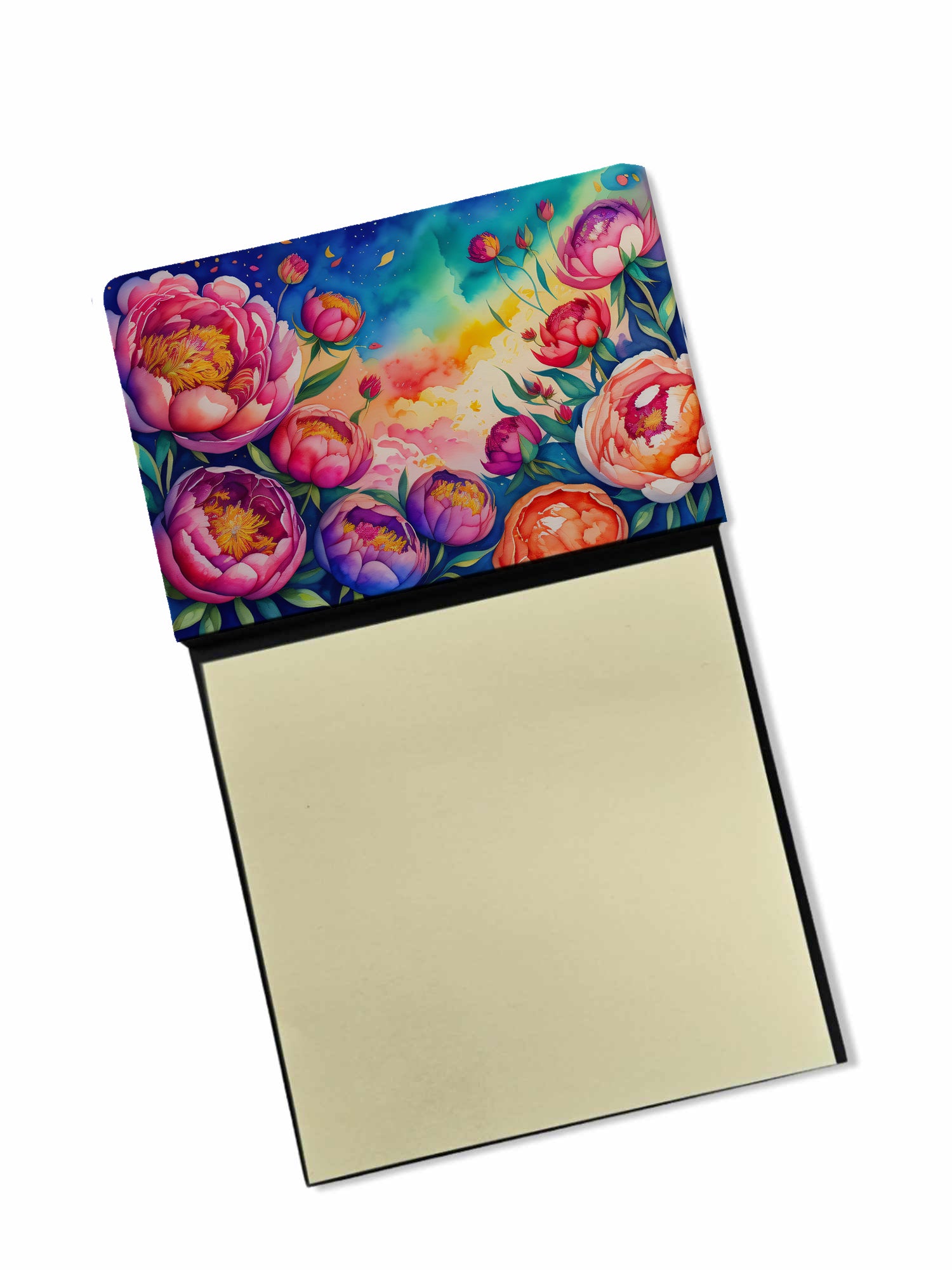 Buy this Peonies in Color Sticky Note Holder