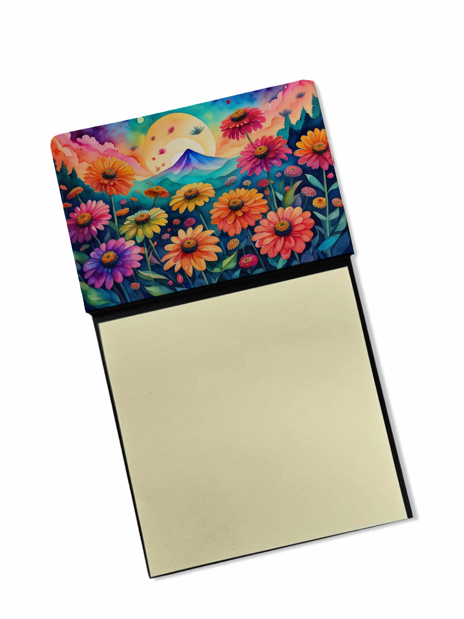 Buy this Zinnias in Color Sticky Note Holder