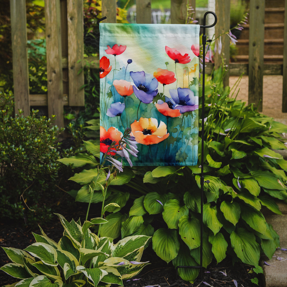 Buy this Anemones in Watercolor Garden Flag