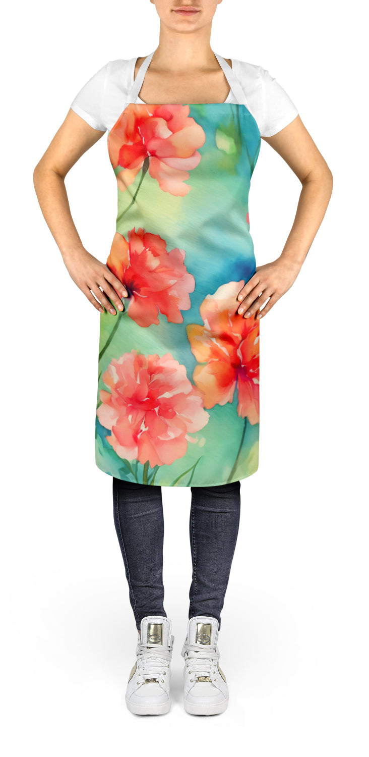 Buy this Carnations in Watercolor Apron