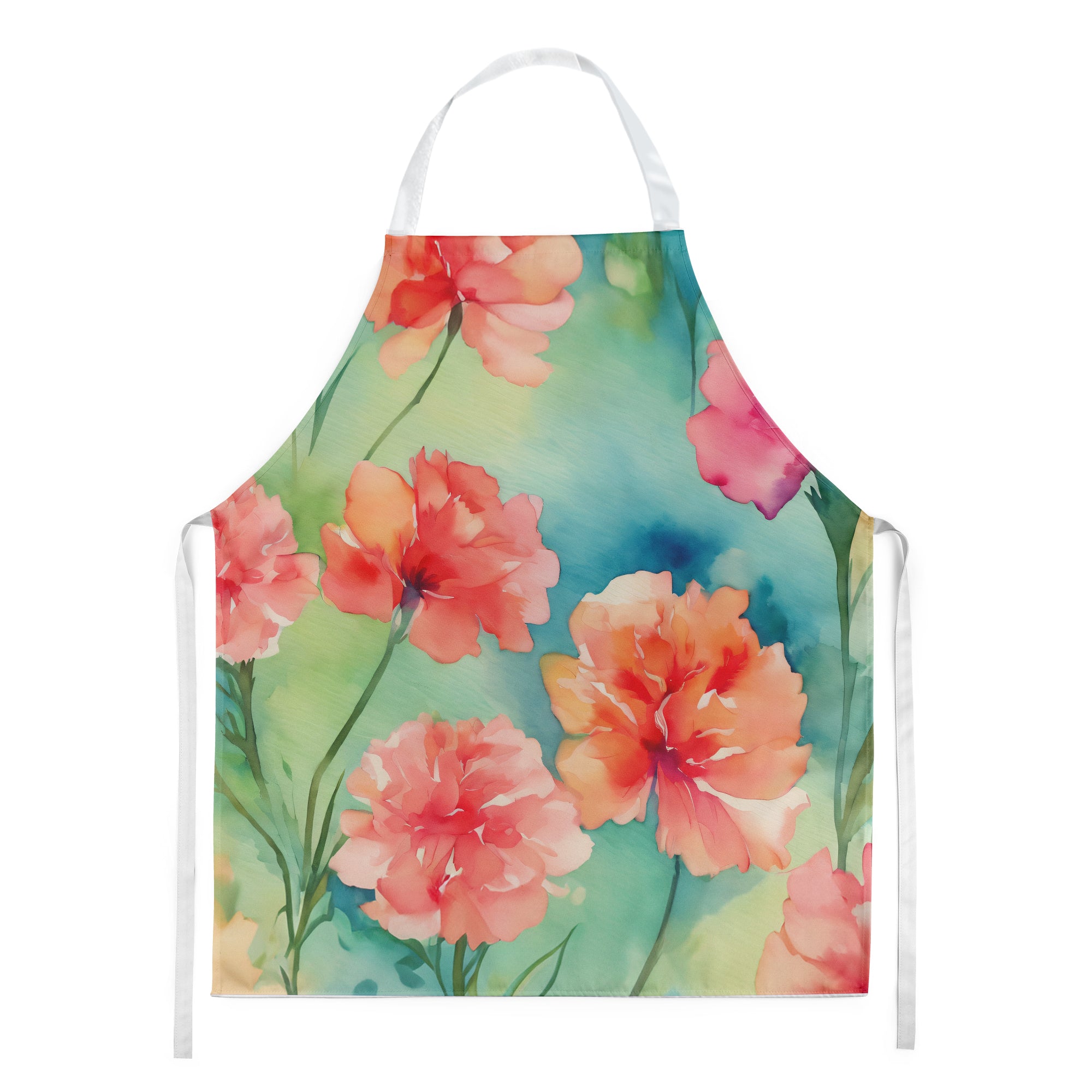 Buy this Carnations in Watercolor Apron