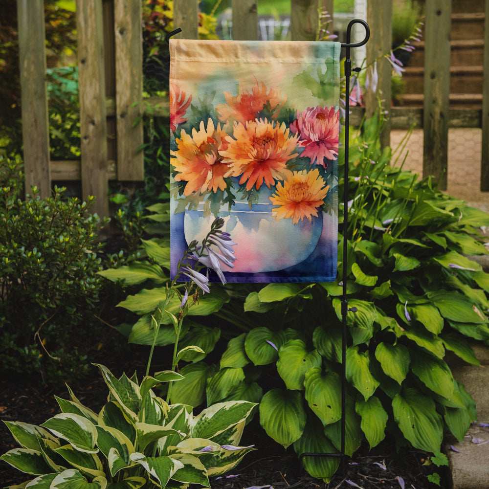 Buy this Chrysanthemums in Watercolor Garden Flag