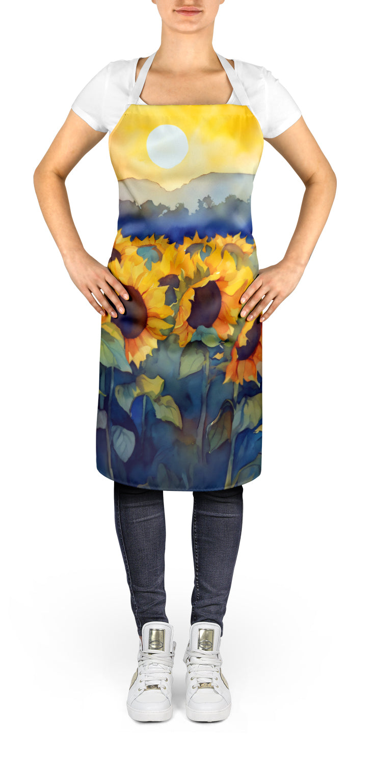 Buy this Sunflowers in Watercolor Apron