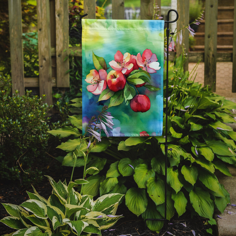 Buy this Arkansas Apple Blossom in Watercolor Garden Flag