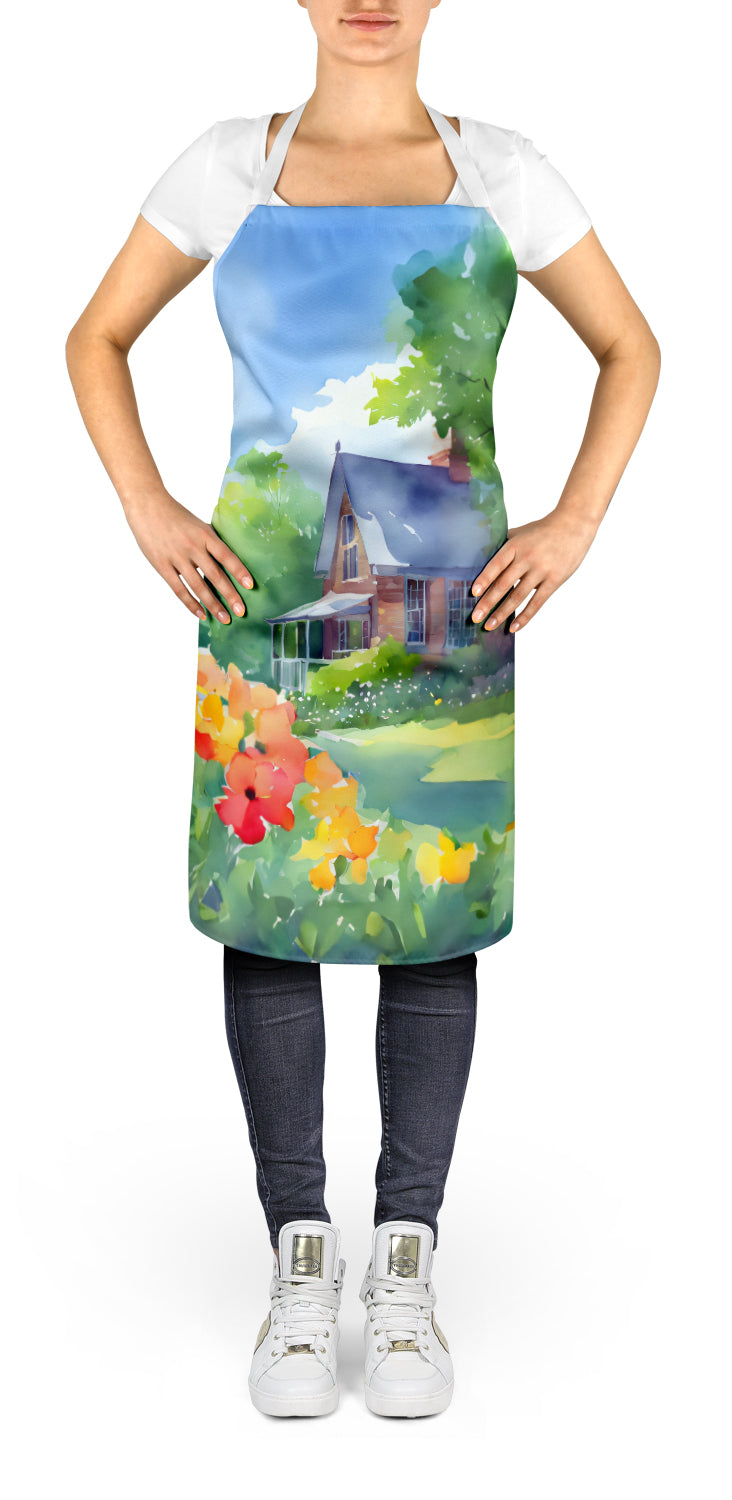 Buy this Massachusetts Mayflowers in Watercolor Apron