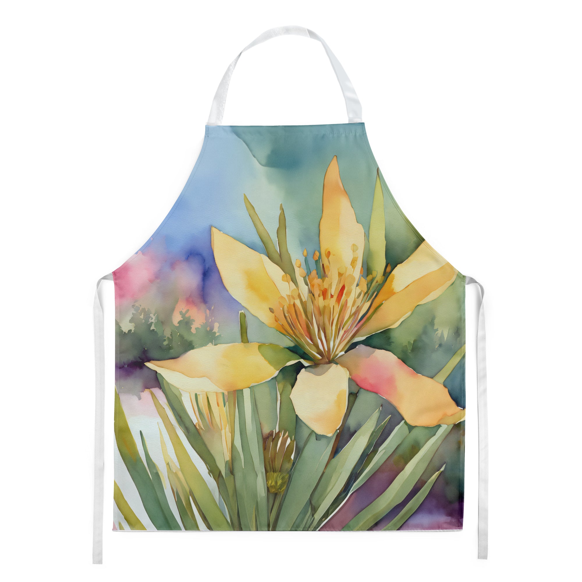 Buy this New Mexico Yucca Flower in Watercolor Apron