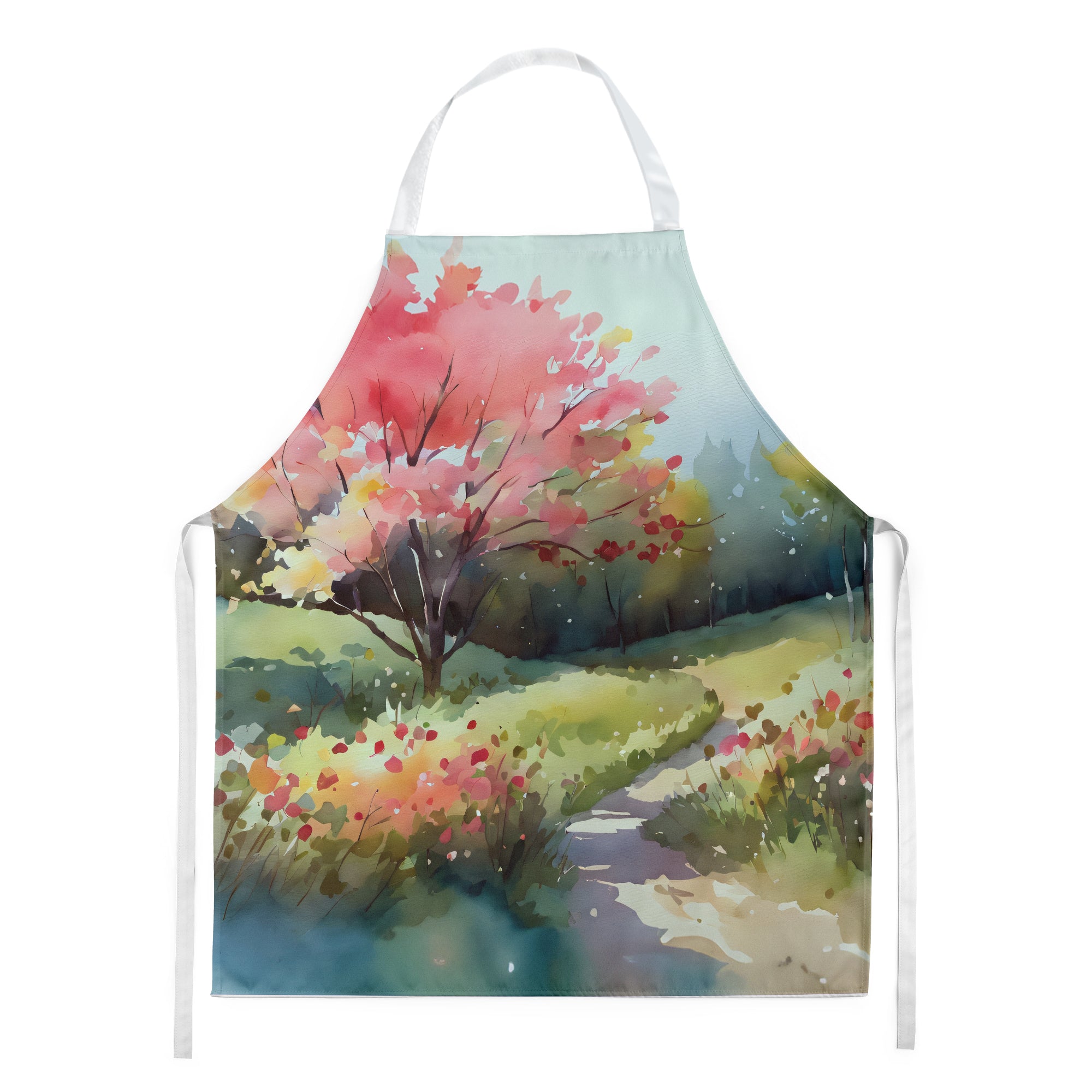 Buy this North Carolina Dogwoods in Watercolor Apron