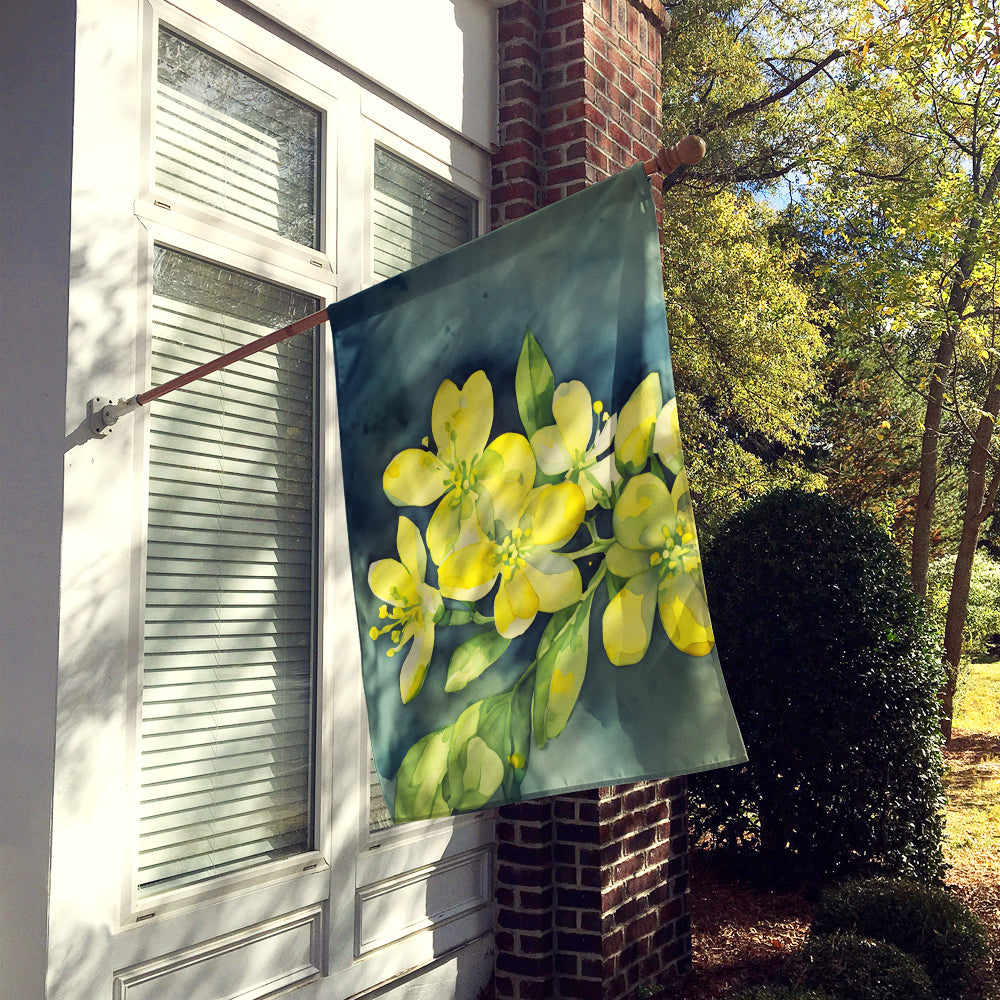 South Carolina Yellow Jessamine in Watercolor House Flag