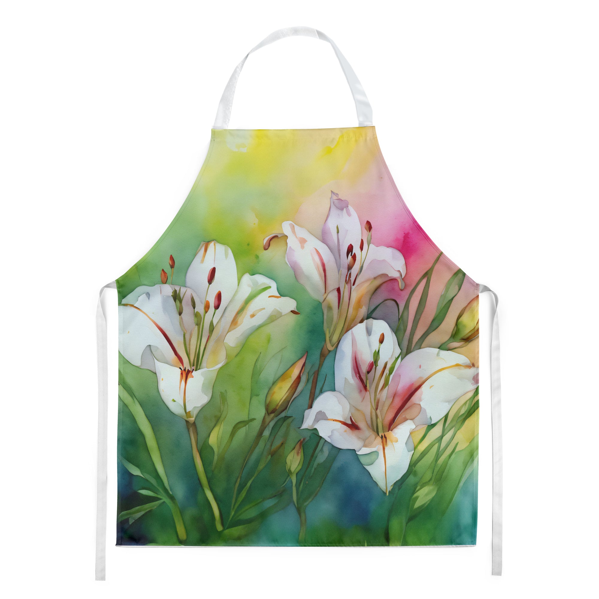 Buy this Utah Sego Lilies in Watercolor Apron