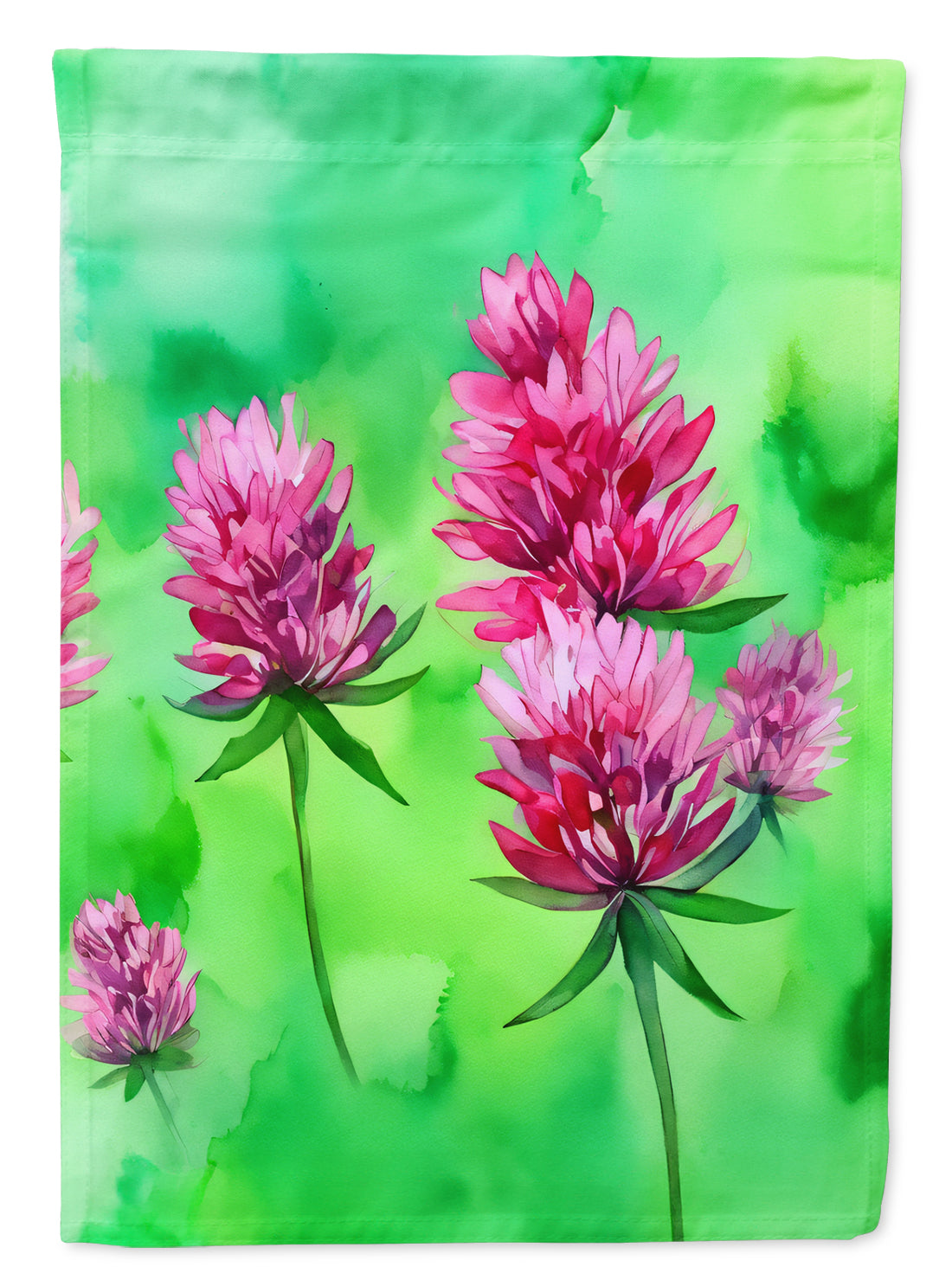 Buy this Vermont Red Clover in Watercolor Garden Flag