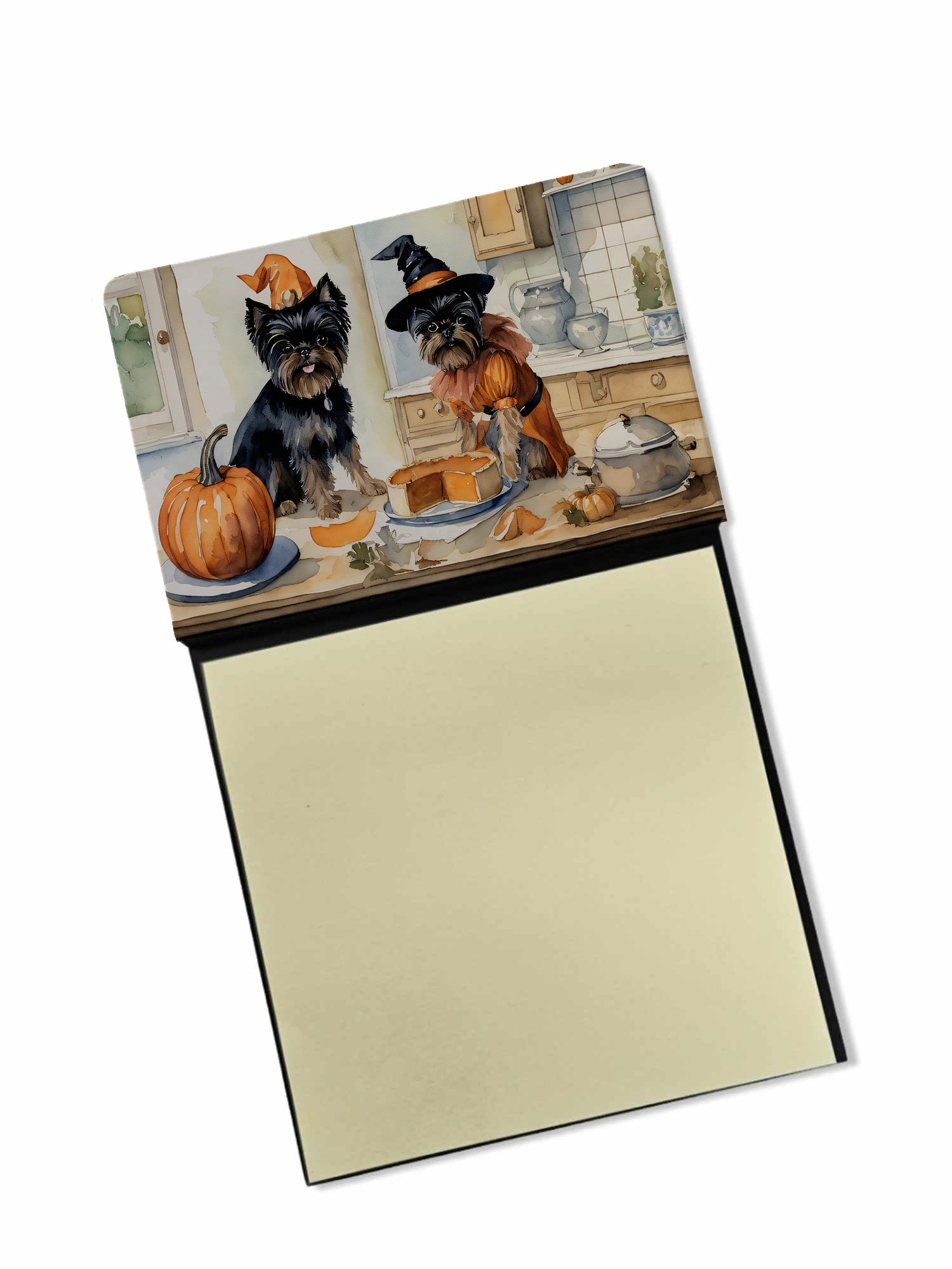 Buy this Affenpinscher Fall Kitchen Pumpkins Sticky Note Holder