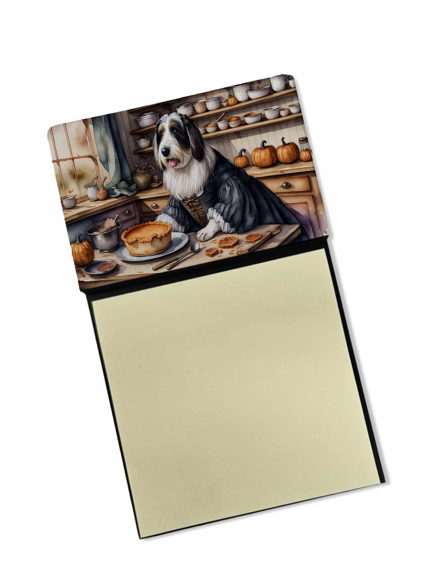 Buy this Bearded Collie Fall Kitchen Pumpkins Sticky Note Holder