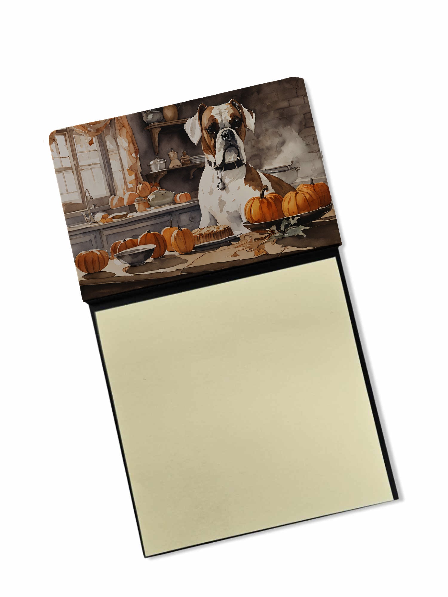 Buy this Boxer Fall Kitchen Pumpkins Sticky Note Holder