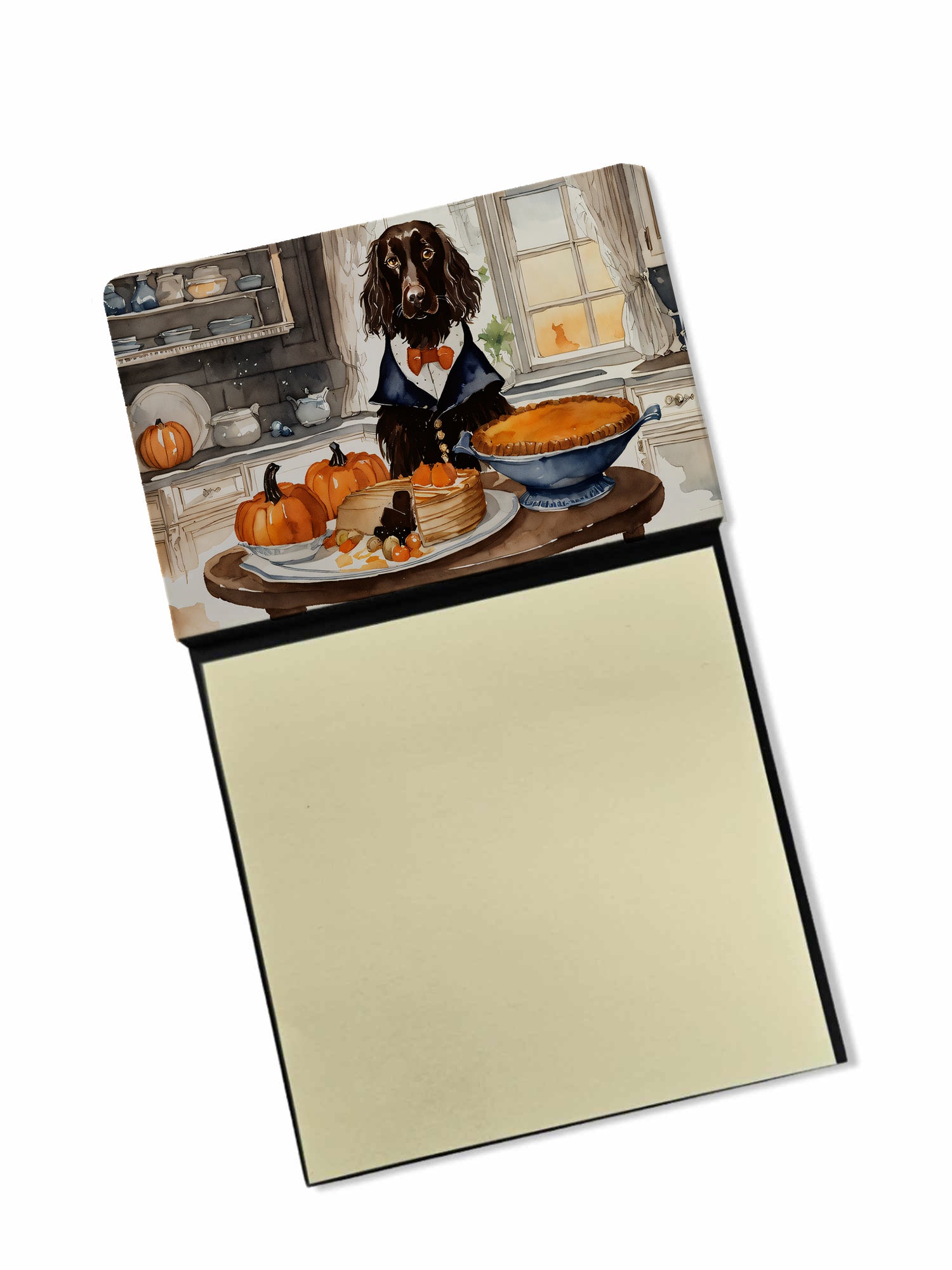 Buy this Boykin Spaniel Fall Kitchen Pumpkins Sticky Note Holder