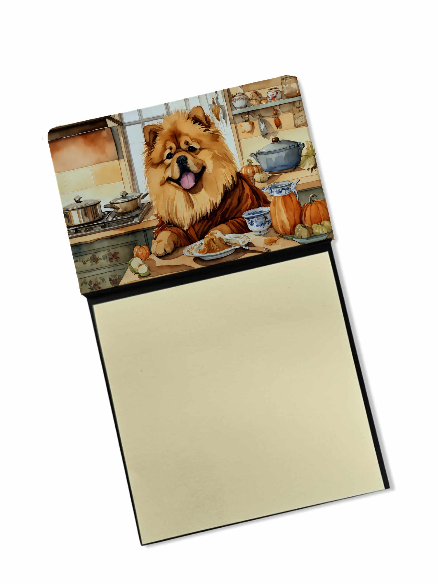 Buy this Chow Chow Fall Kitchen Pumpkins Sticky Note Holder