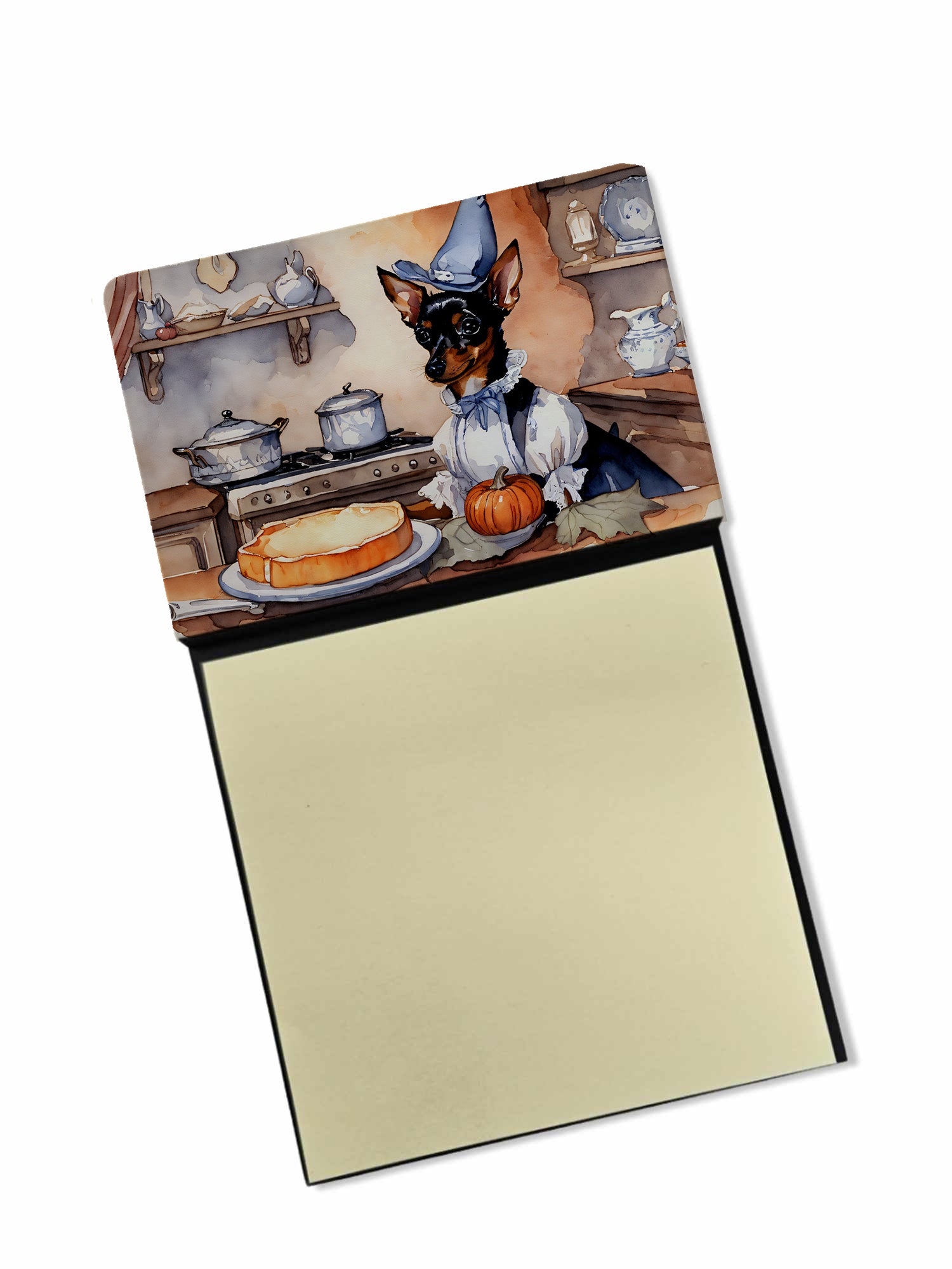 Buy this Miniature Pinscher Fall Kitchen Pumpkins Sticky Note Holder