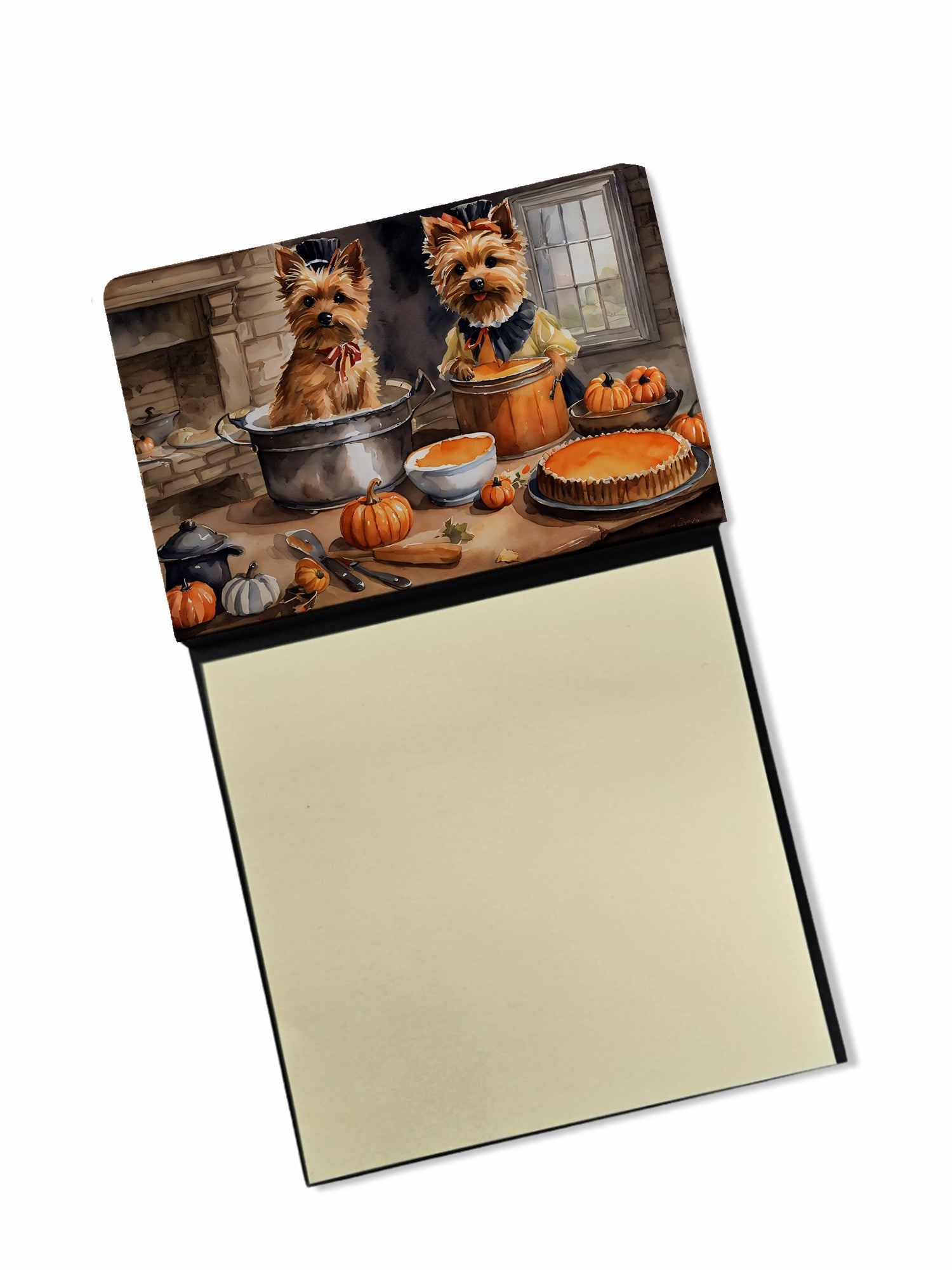 Buy this Norwich Terrier Fall Kitchen Pumpkins Sticky Note Holder