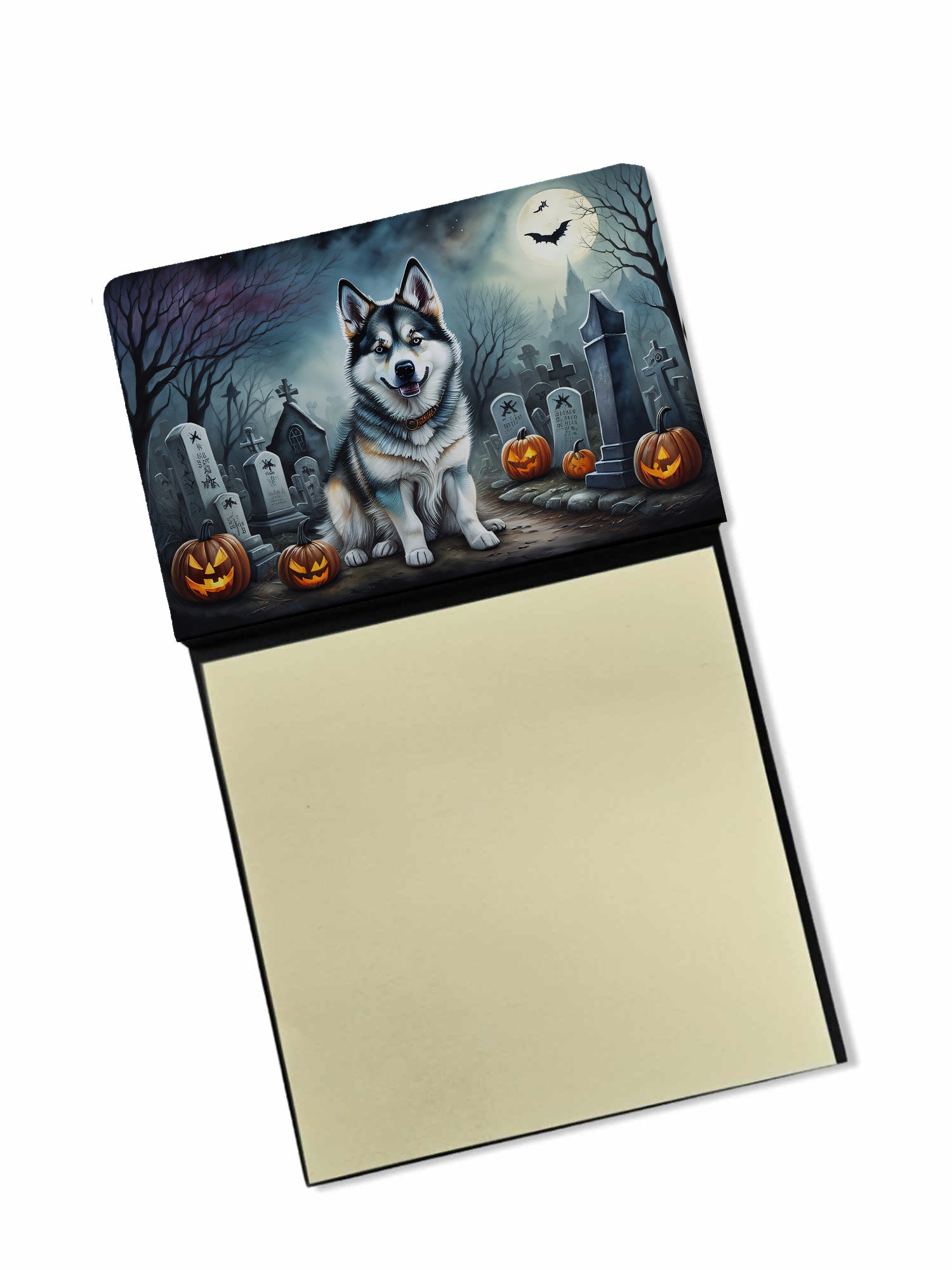 Buy this Alaskan Malamute Spooky Halloween Sticky Note Holder