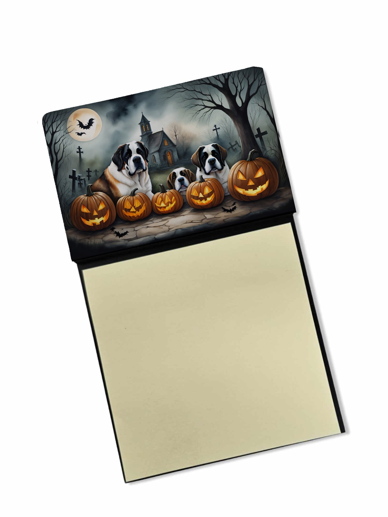 Buy this Saint Bernard Spooky Halloween Sticky Note Holder