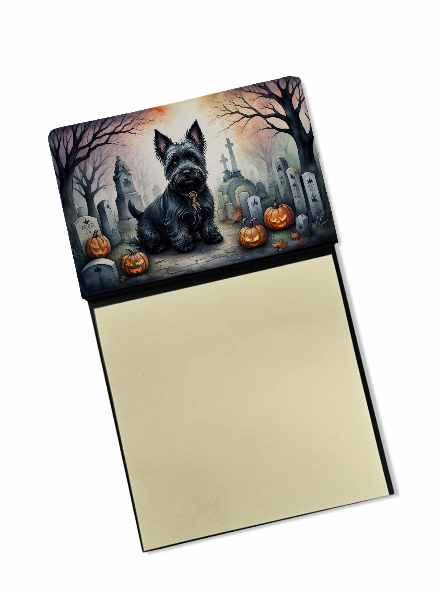 Buy this Scottish Terrier Spooky Halloween Sticky Note Holder